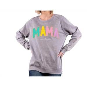 NEW SIMPLY SOUTHERN varsity patch crew sweatshirts in mama